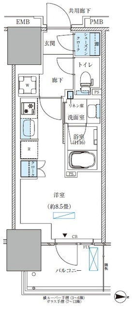パークアクシス西大島コンフォートスクエアの間取り