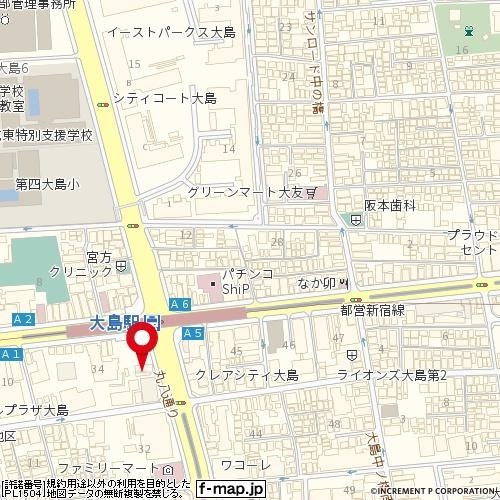 グローリア初穂大島Ⅱの地図