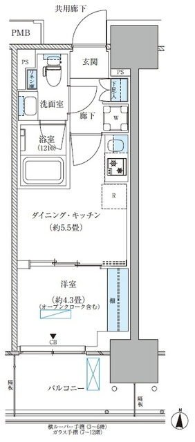 パークアクシス西大島コンフォートスクエアの間取り