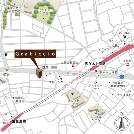 Ｇｒａｔｉｃｃｉｏの地図