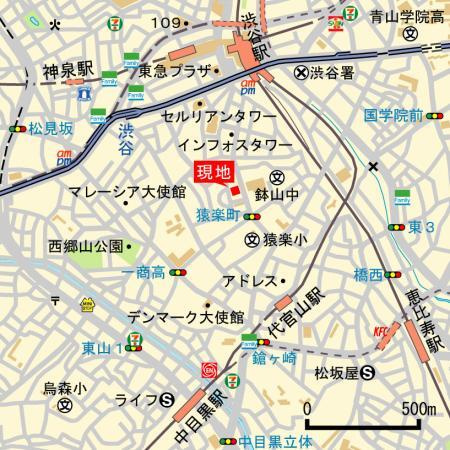 センチュリーフォレスト５号棟の地図
