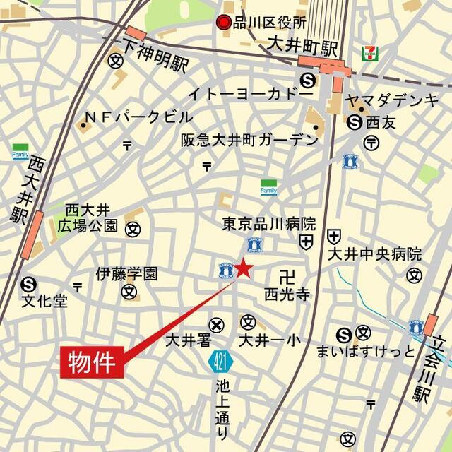 ガーデニア　ヴィラの地図