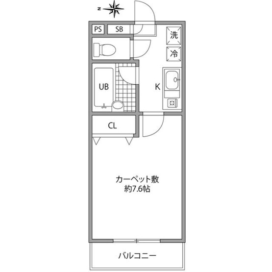 【間取り】 | ベルデュール笹塚 | 間取り図
