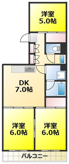 【間取り】 | フォンテーヌ中野