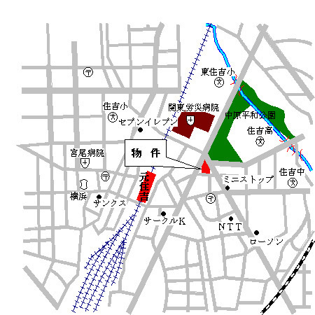 グレイスコート元住吉の地図