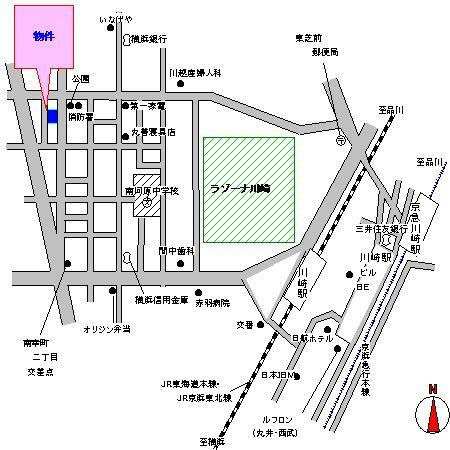 フレスコ川崎の地図