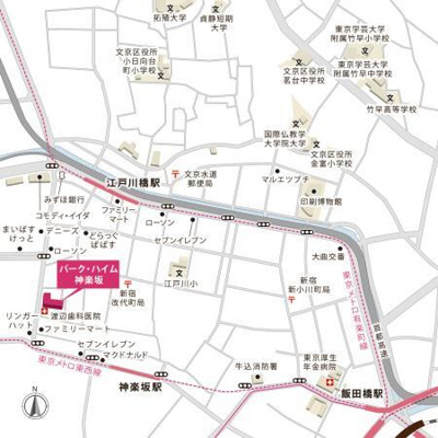 【地図】 | パーク・ハイム神楽坂