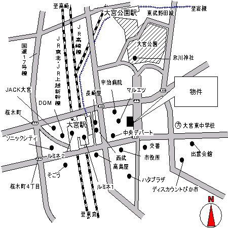 大宮大門パーク・ホームズの地図