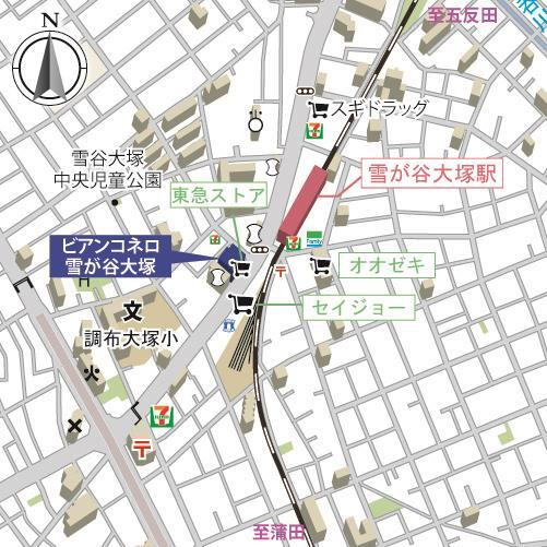 ビアンコネロ雪谷大塚の地図