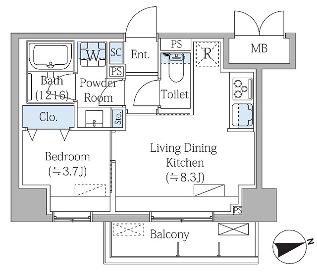 Ｇｒａｎｄ　Ｍａｒｋ　Ｒｅｓｉｄｅｎｃｅ大森の間取り