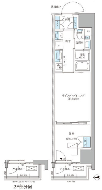 パークアクシス品川天王洲アイルの間取り