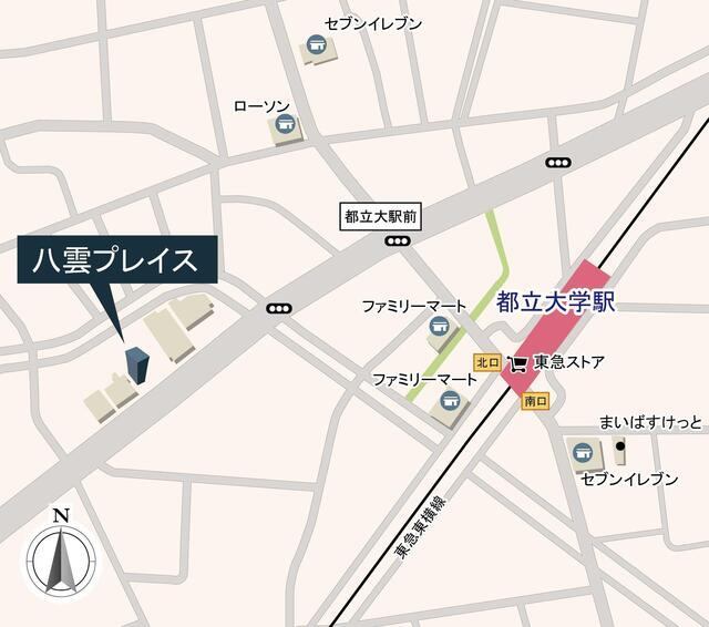 八雲プレイスの地図