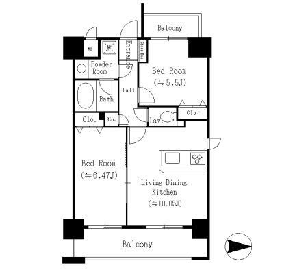 東明マンション壱番館の間取り