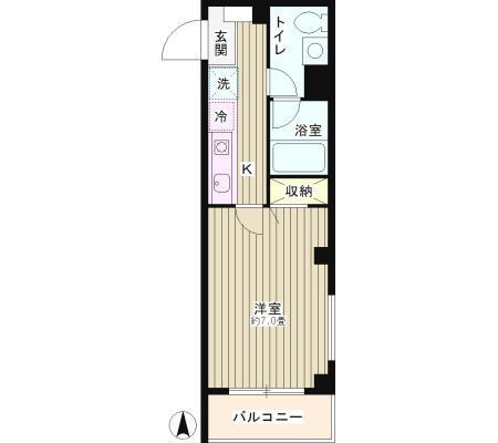 パセオ中野の間取り