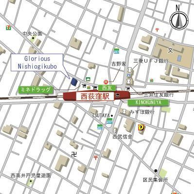 グロリアス西荻窪の地図