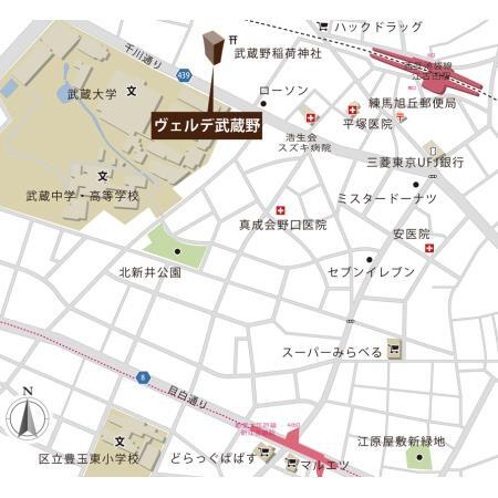 ヴェルデ武蔵野の地図