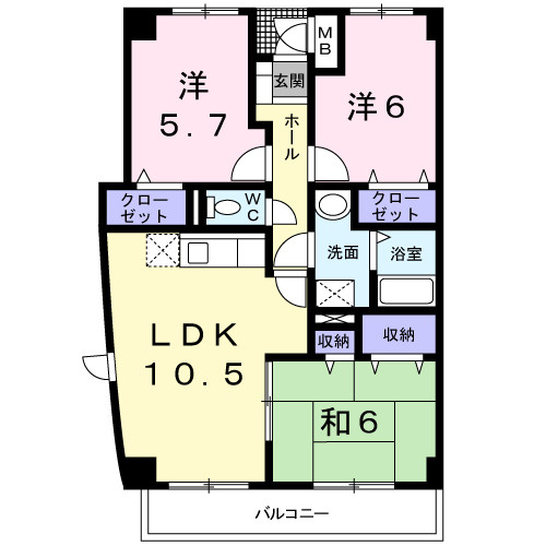 サンクレールの間取り