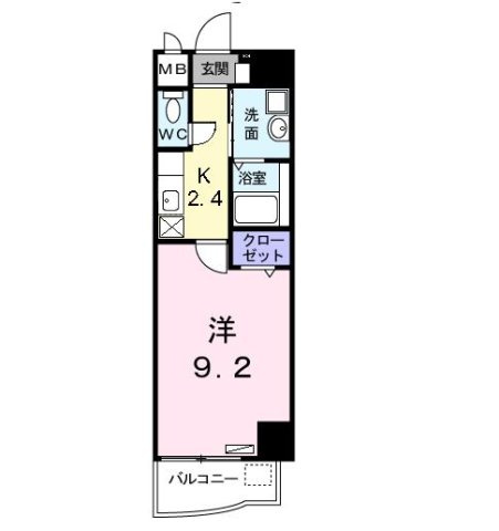 プラシード　Ｙ’ｓの間取り