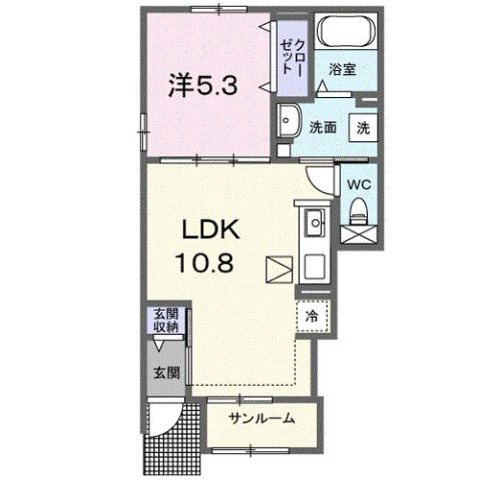 アパートメントＢの間取り