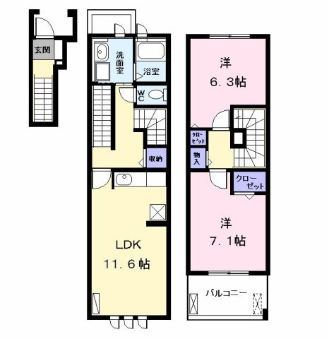 セント　グレイスの間取り