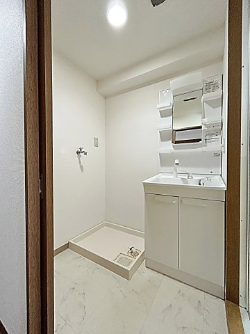 サルム上社の洗面所|忙しい朝には欠かせない洗面所です