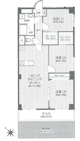【間取り】 | 日商岩井武蔵小杉マンション