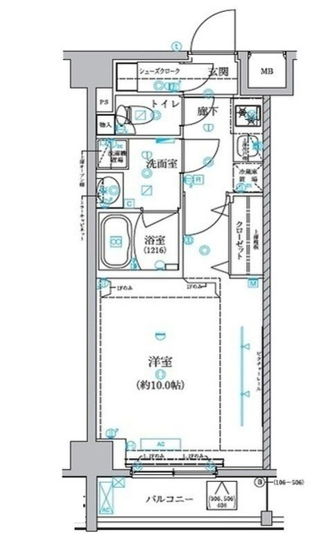 ベルシード氷川台の間取り|間取りです。