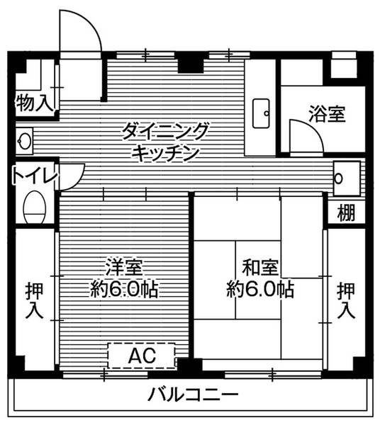ビレッジハウス座間9号棟の間取り