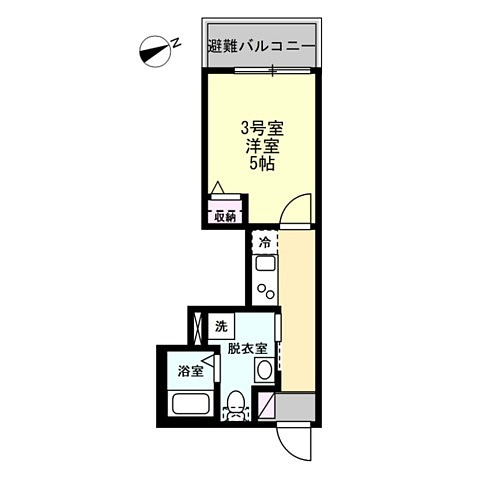 ベイルーム県立大学2の間取り