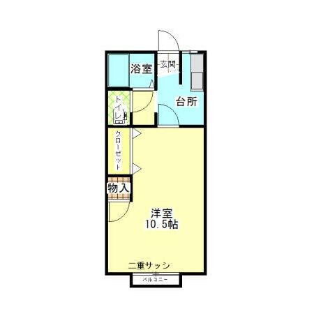 寒河江市島東 一棟アパート（2棟一括）の間取り