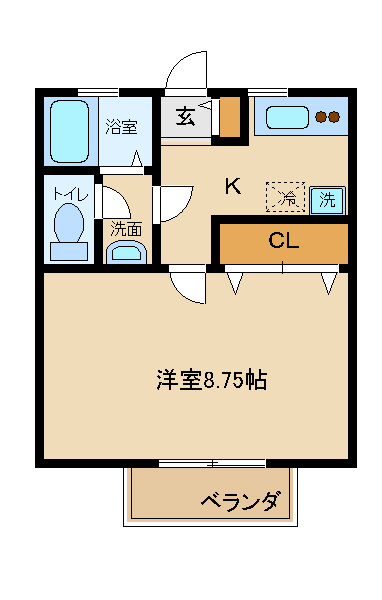 コットンハウスC棟の間取り