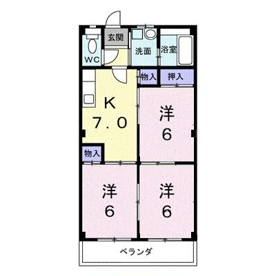 ライフステージ湯山の間取り