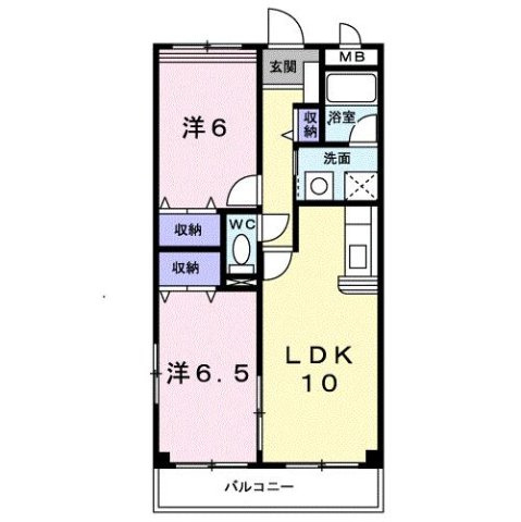 アクロスⅡの間取り