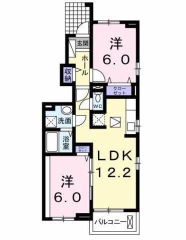 ソラーナＢの間取り