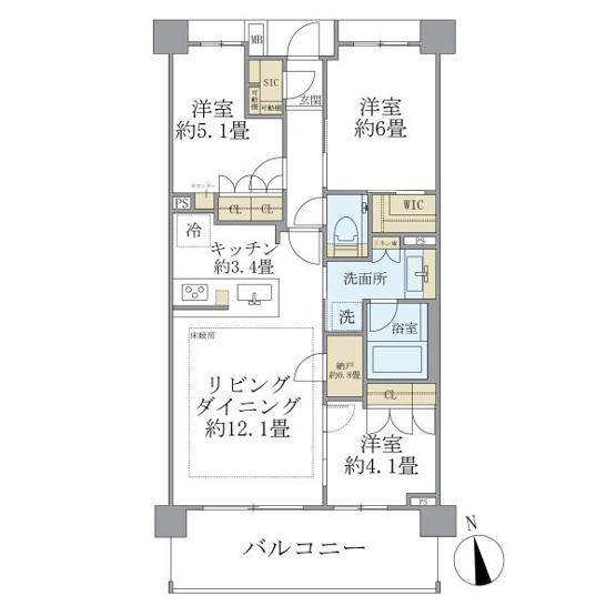 【間取り】 | Ｂｒｉｌｌｉａ世田谷上北沢-定期借家6年-