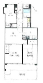 昭島市松原町３丁目の中古マンションの間取り