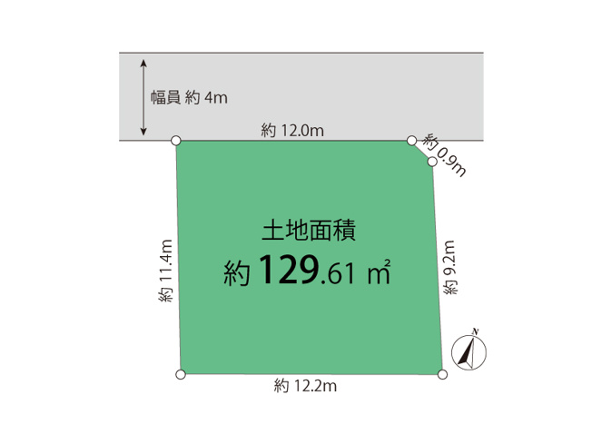 【区画図】 | 武蔵村山市岸1丁目/売地