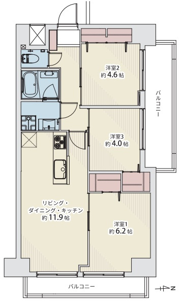 パレス本駒込の間取り