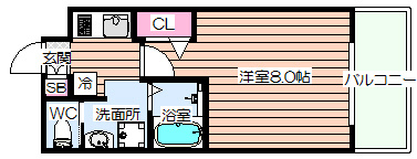 【間取り】 | ビガーポリス397　M:COURT天神橋