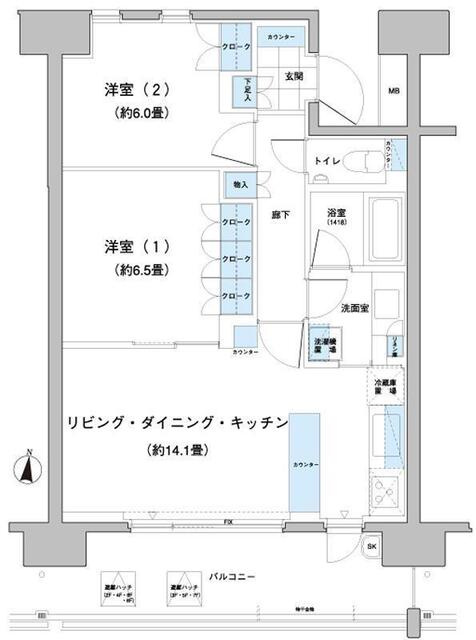 ガーデニエール砧レジデンスの間取り