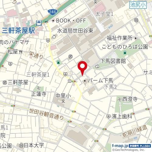 ハーモニーグラシア三軒茶屋の地図