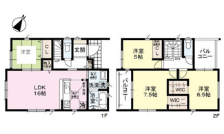 【間取り】 | 広島市東区戸坂くるめ木２丁目No.1