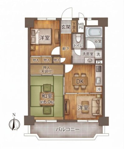 【間取り】 | タカギ青梅橋マンション