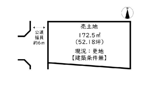 姫路市網干区垣内本町の売地の土地図
