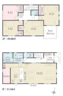 ◆八尾市佐堂町　第1期　新築一戸建ての間取り|1号地