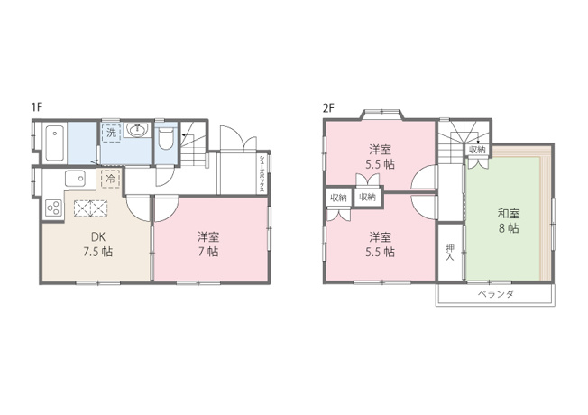 【間取り】 | 東大和市高木3丁目/中古戸建
