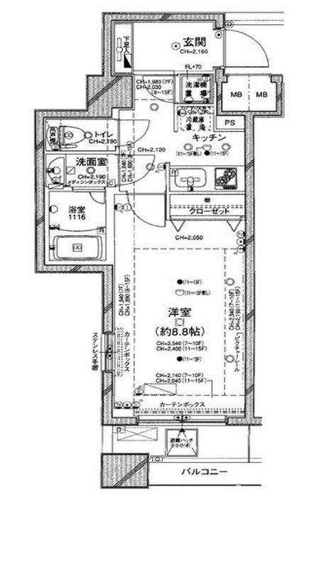 パレステュディオ池袋駅前の間取り|間取りです。
