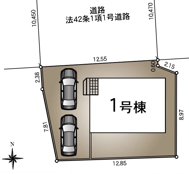 松本市筑摩第３の区画図