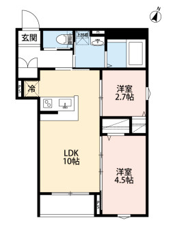 robot home 亥鼻Ⅱ(ロボットホーム イノハナツー)の間取り
