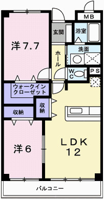 ラフォーレ広畑の間取り